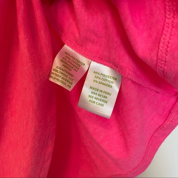 Lilly Pulitzer Keria Off The Should Knit Top Pink Cosmo - Picture 5 of 8